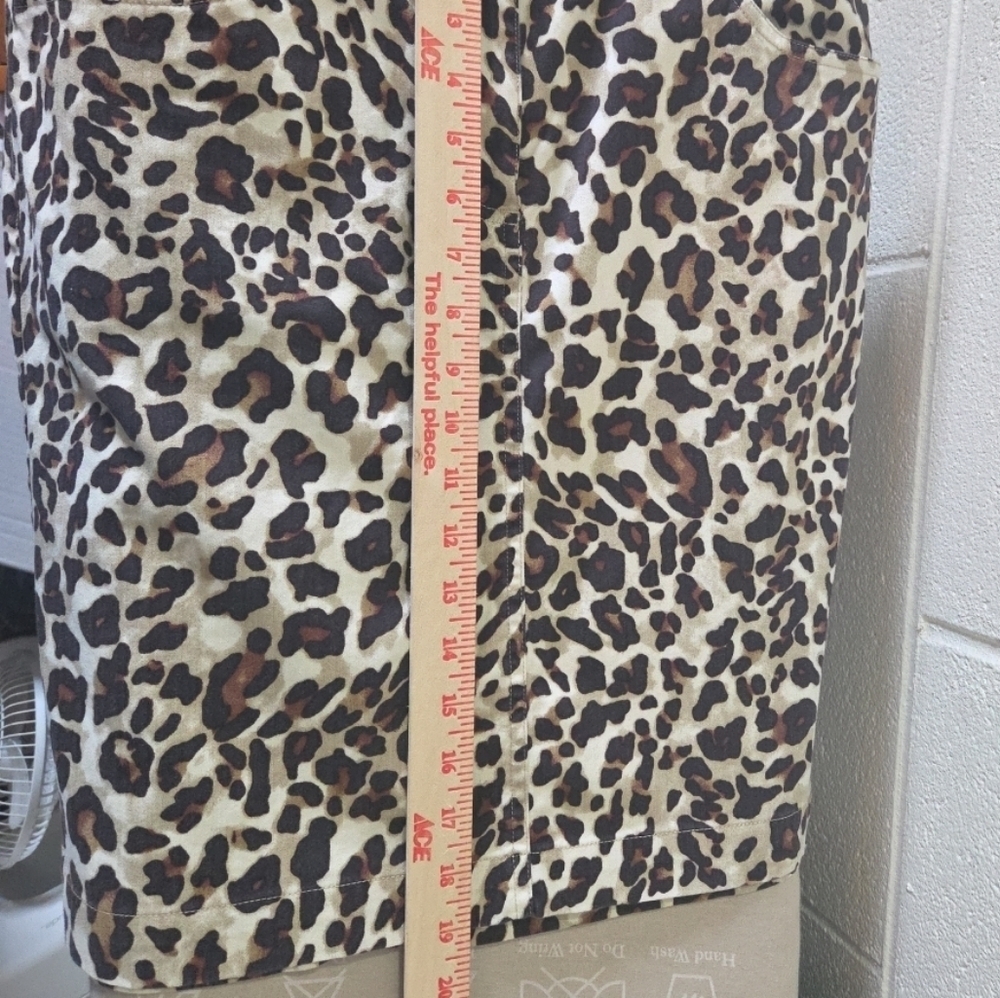 JONES NEW YORK Sport Stretch Womens Size 6 Animal Print Pencil Skirt - Picture 6 of 8